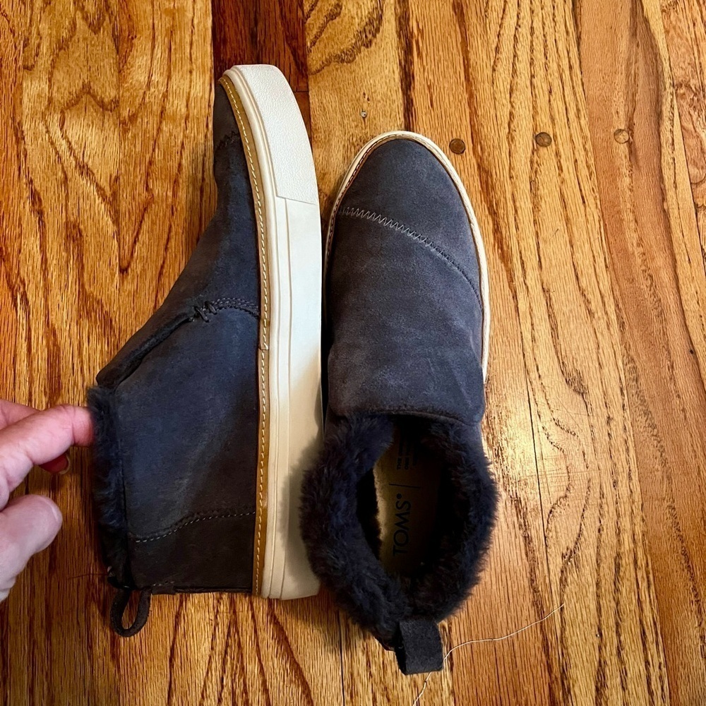 Toms Dark Gray Slip-On Sneakers